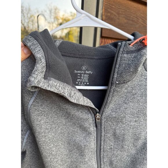 Sweaty Betty time out Luxe, fleece lined active wear zip up hoodie - Picture 6 of 6